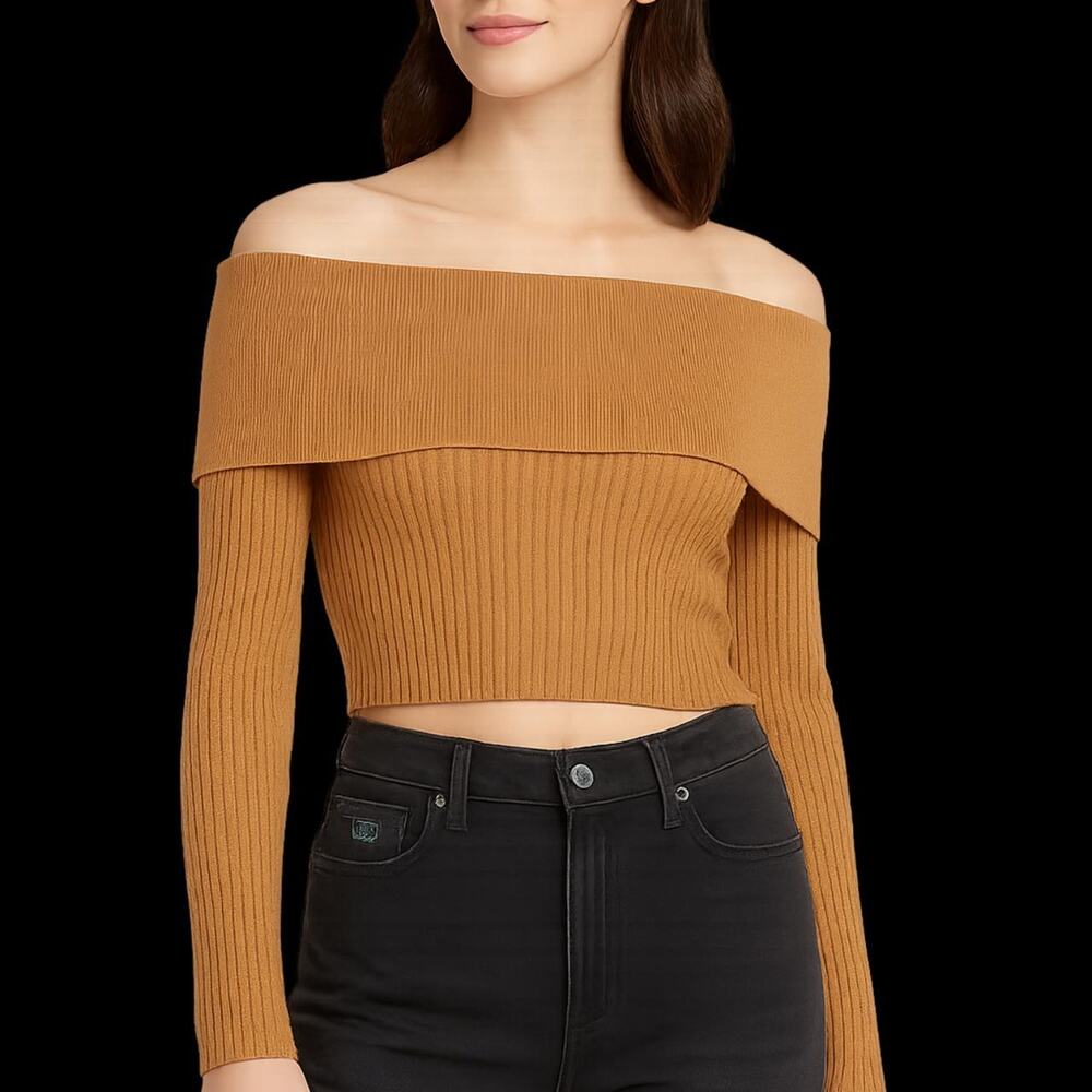 Wild Fable Off-Shoulder Ribbed Knit Sweater - Size S MEGA-CLOSET CLEAROUT SALE